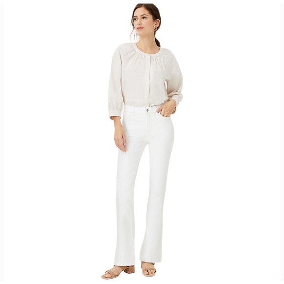 Ann Taylor White Slim Boot Jean - Picture 16 of 16